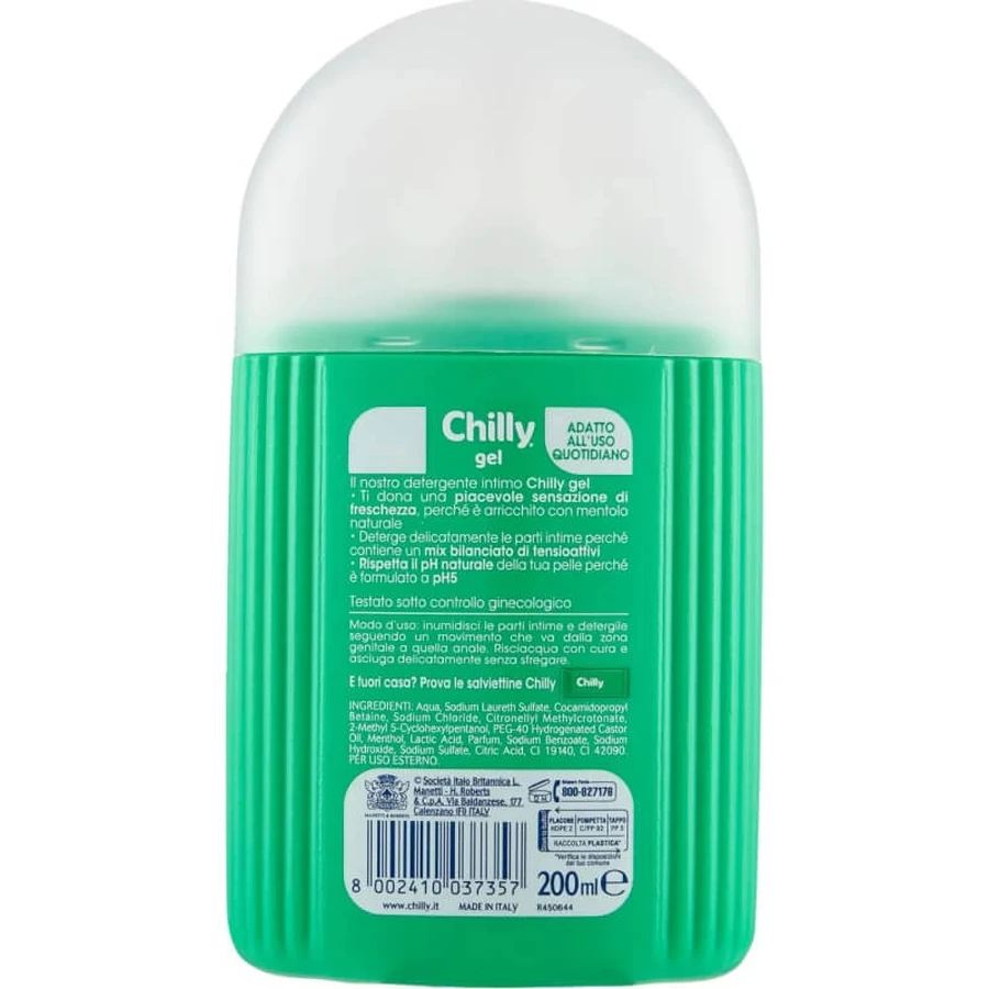 Chilly gel - intieme reiniger natuurlijke frisheid 200 ml