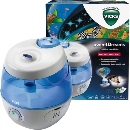 Vicks sweetdreams cool mist - Ultraschall-Luftbefeuchter + Bildprojektor