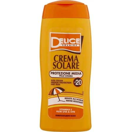 Delice Sunscreen mittlerer Schutz leichte Haut spf 20 250 ml
