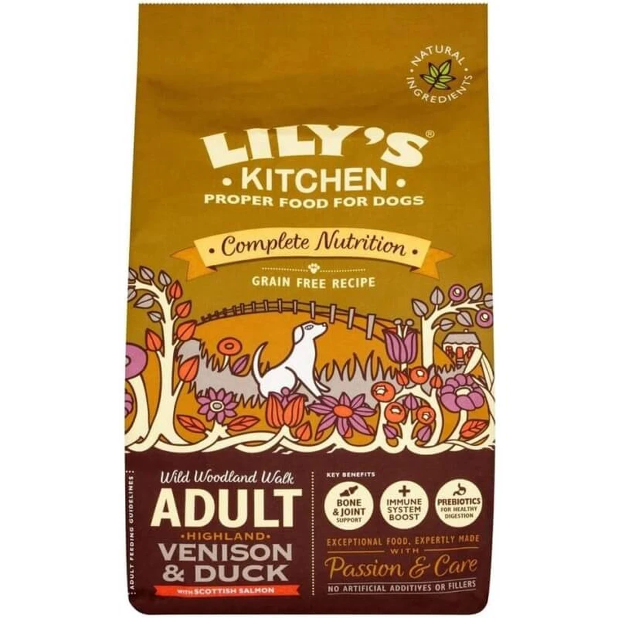 Lily's kitchen Adult duck, salmon &amp; venison wild woodland walk - adult dog kibble 2.5 kg