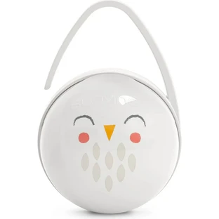 Suavinex bonhomia - white owl pacifier holder