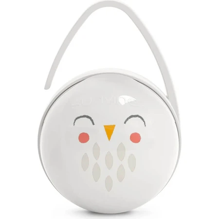 Suavinex bonhomia - white owl pacifier holder