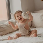 Suavinex bonhomia - white owl pacifier holder