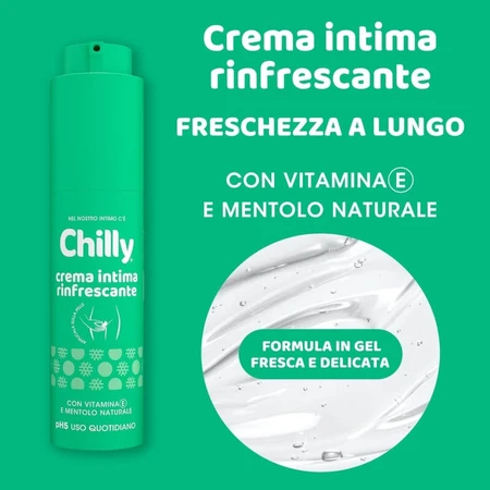Chilly refreshing intimate cream ph5 with vitamin e and natural menthol 50 ml