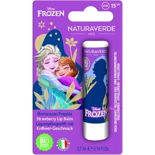 Naturaverde Aardbei lippenbalsem elsa &amp; anna - hydraterende beschermende lippenbalsem spf 15 5.7 ml