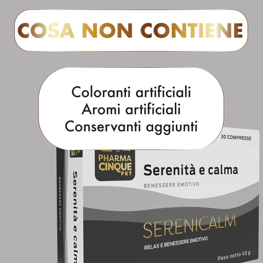 Pharma5pet Serenicalm sérénité et calme - aliment complémentaire pour chiens et chats 30 comprimés