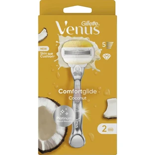 Gillette venus comfortglide coconut - rasoir manuel + 2 lames de rasoir