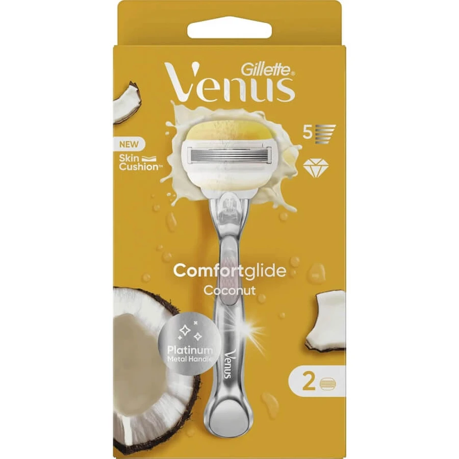 Gillette venus comfortglide coconut - manueel scheermes + 2 scheermesjes