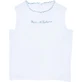 Andy &amp;amp; helen Sky fortune blouse with embroidered lettering in 100% silk