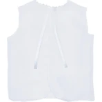 Andy &amp; helen Sky fortune blusa con letras bordadas en 100% seda