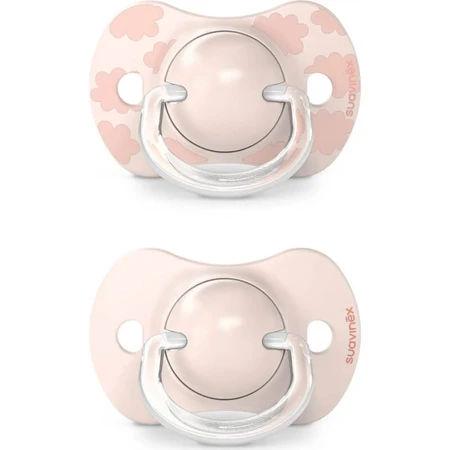 Suavinex dreams - 2 sucettes en silicone 0-6 mois - rose