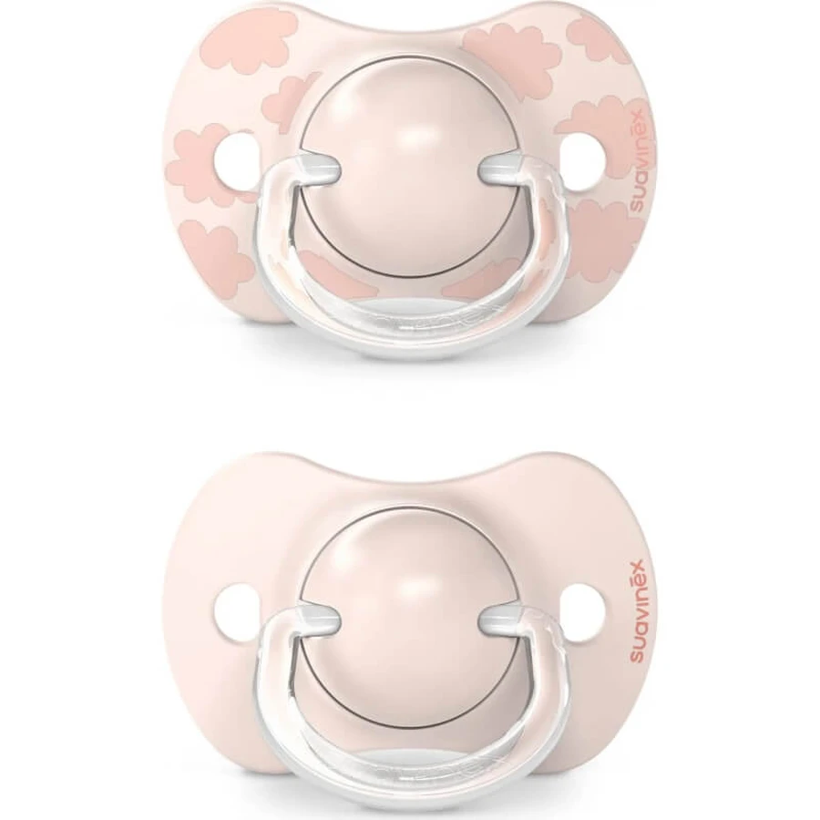 Suavinex dreams - 2 sucettes en silicone 0-6 mois - rose