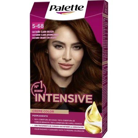Palette Intensive creme color - permanent hair dye No. 5.68 light chocolate brown