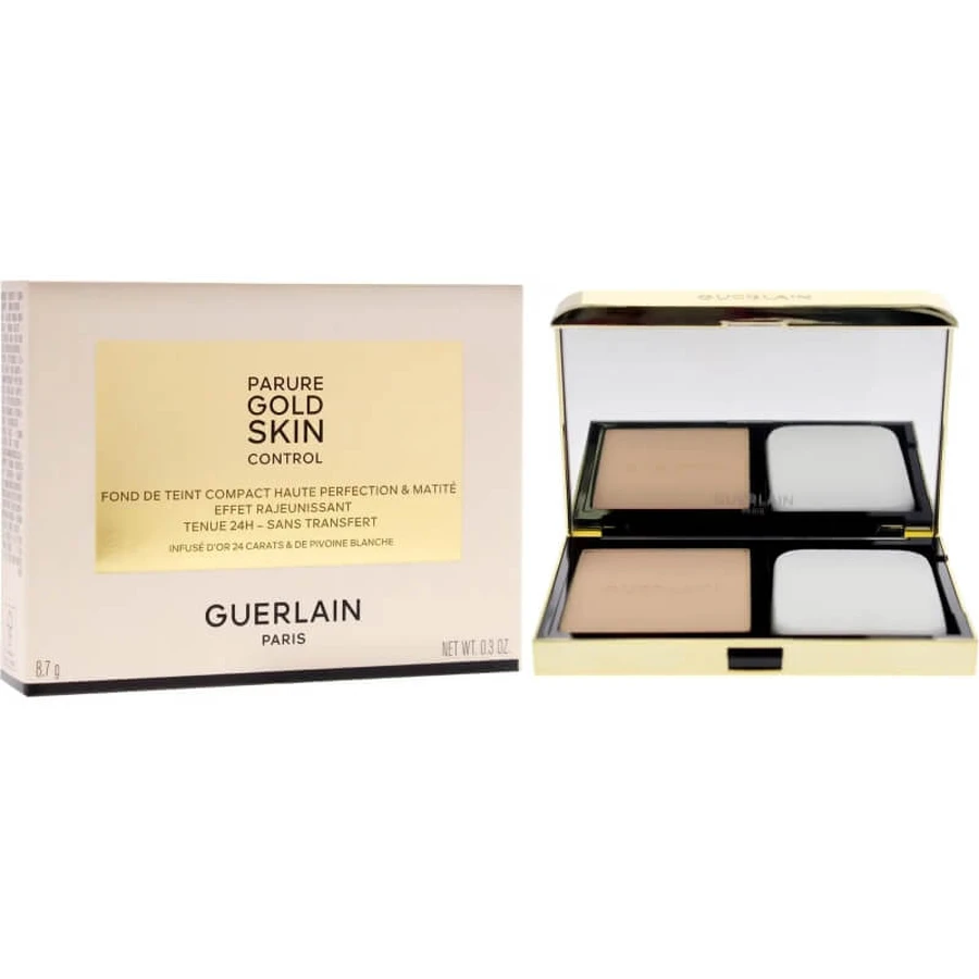 Guerlain parure gold skin control - fondo de maquillaje compacto mate - nº 2n neutro