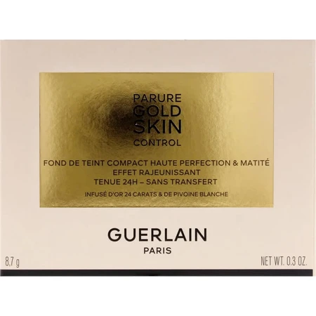 Guerlain parure gold skin control - fondo de maquillaje compacto mate - nº 2n neutro