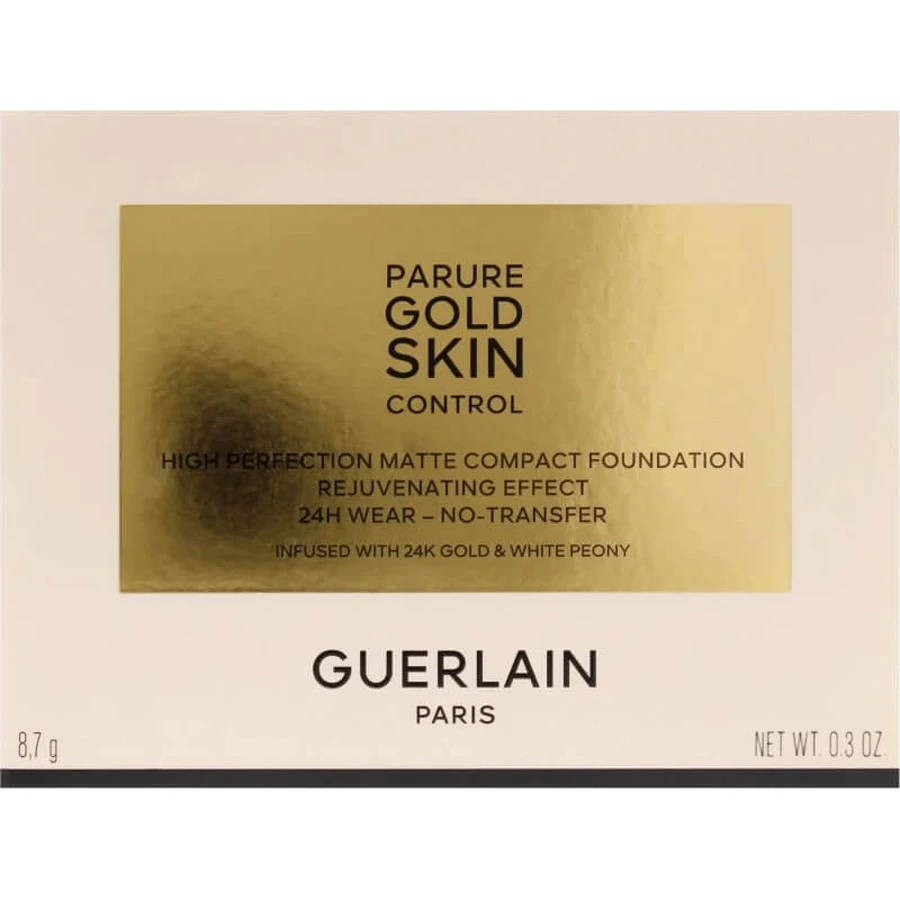 Guerlain parure gold skin control - fondo de maquillaje compacto mate - nº 2n neutro
