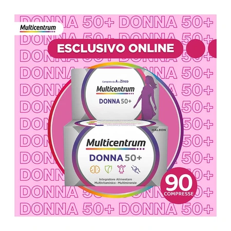 Multicentrum donna 50+ - suplemento de vitaminas y minerales 3 frascos de 30 comprimidos