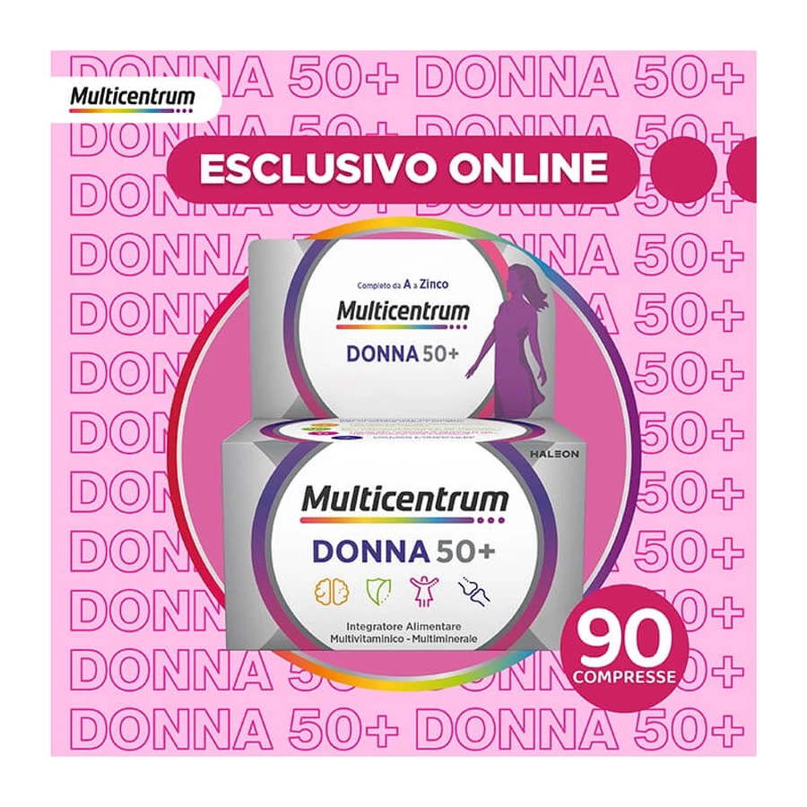 Multicentrum donna 50+ - suplemento de vitaminas y minerales 3 frascos de 30 comprimidos