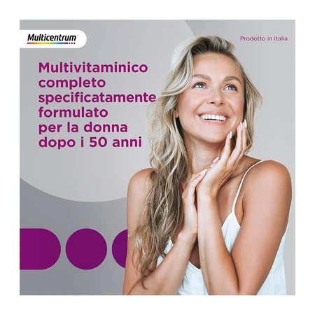 Multicentrum donna 50+ - suplemento de vitaminas y minerales 3 frascos de 30 comprimidos