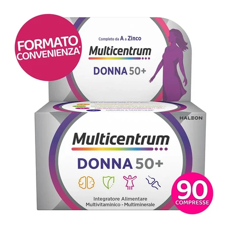 Multicentrum donna 50+ - suplemento de vitaminas y minerales 3 frascos de 30 comprimidos