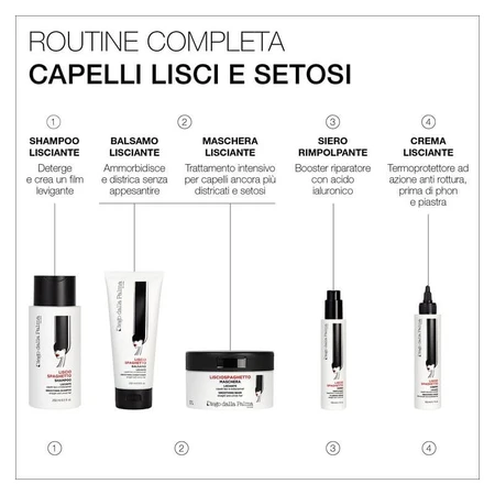 Diego dalla palma smooth spaghetti - Anti-Frizz langanhaltender disziplinierender Glättungsbalsam 200 ml