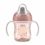 Chicco oefenbeker - druppeltuit met afneembare handvaten roze 6m+
