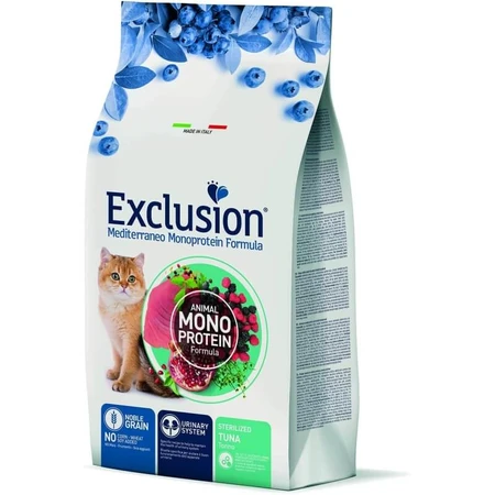 Uitsluiting Mediterrane monoproteïne formule edele granen tonijn - complete voeding voor gesteriliseerde katten 1.5 kg