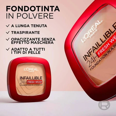 L'oreal paris Infaillible 24h fresh wear - powder foundation - no. 180 rose sand