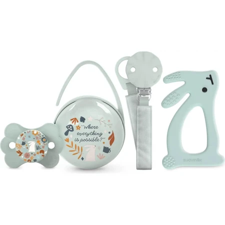 Suavinex wonderland - 4 element baby gift set - light blue