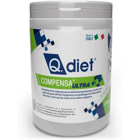 Q vet Q.diet compenseert ultra - aanvullende voeding voor honden en katten 1 kg