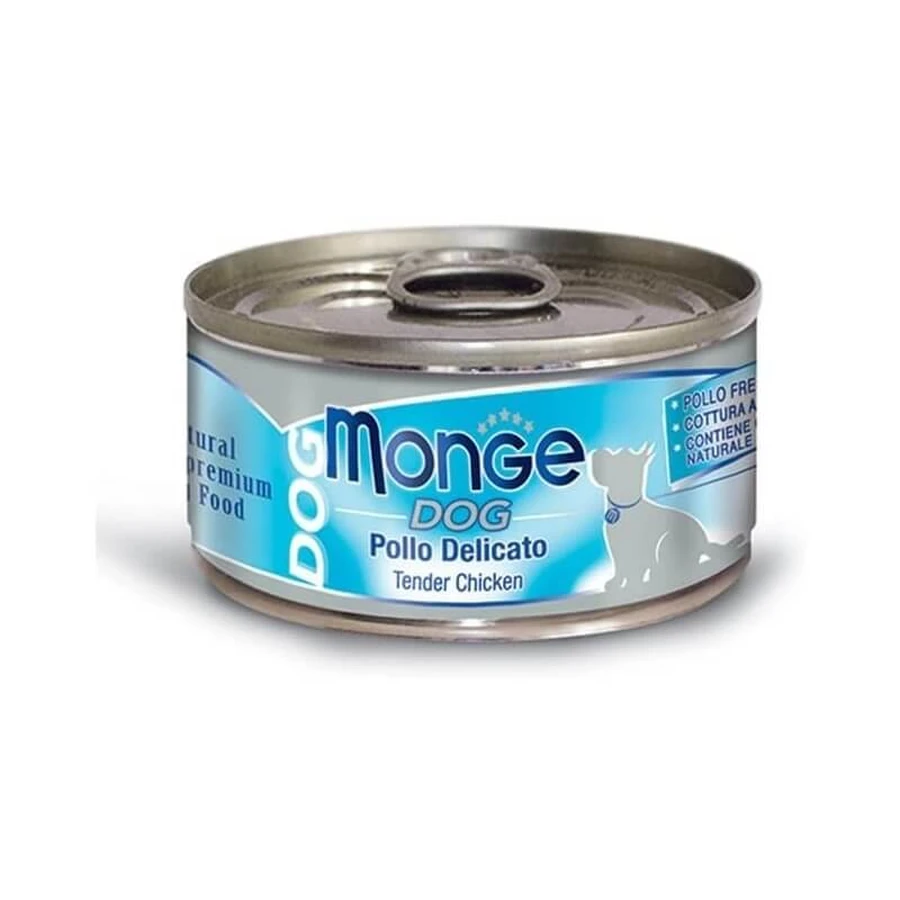 Monge Dog pollo delicado - alimento complementario para perros adultos 95 gr.
