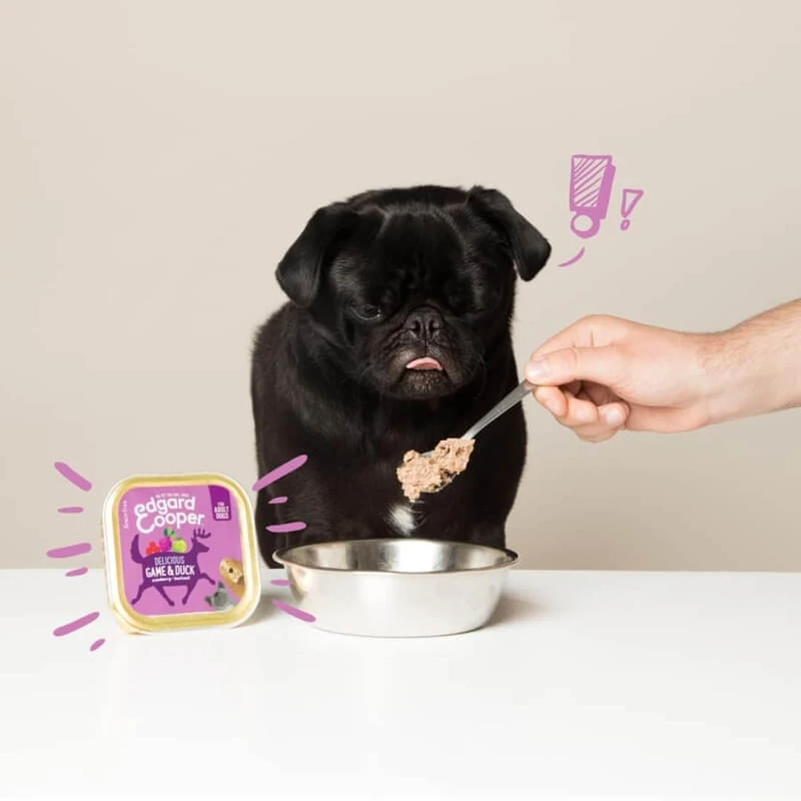 Edgard &amp; cooper Adult grain-free game and duck - wet food for adult dogs 150 gr.