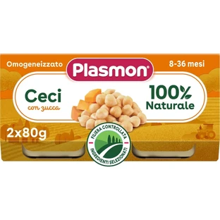 Plasmon gehomogeniseerd met kikkererwten en pompoen 2x80 g