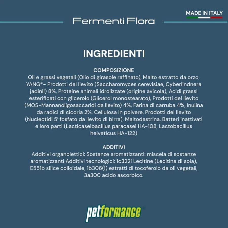 General&amp;pharma Fermenti flora - complementary feed for intestinal health of dogs and cats 50 gr