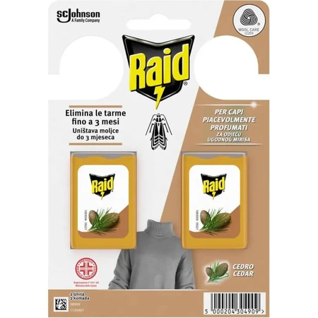 Raid Mottengel - 2 Zedernmottenschutzmittel