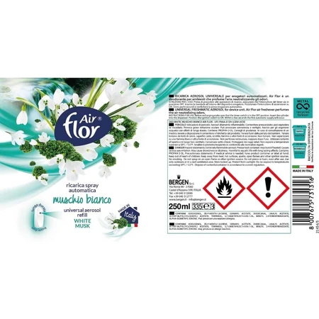 Air flor White musk - refill for diffuser d'essence deo matic 250 ml