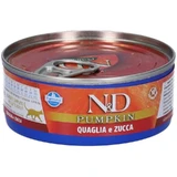 Farmina N&amp;d pompoen graanvrij kwartel en pompoen - complete voeding voor volwassen katten 70 g