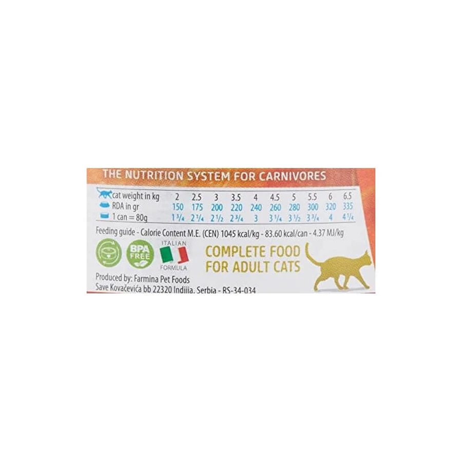 Farmina N&amp;d pompoen graanvrij kwartel en pompoen - complete voeding voor volwassen katten 70 g