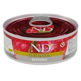 Farmina N&amp;d neutered cat pork - complete food for spayed adult cats 80 gr
