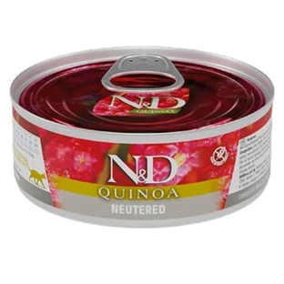 Farmina N&amp;d neutered cat pork - complete food for spayed adult cats 80 gr