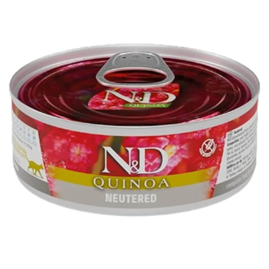 Farmina N&amp;d neutered cat pork - complete food for spayed adult cats 80 gr