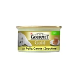 Purina gourmet gold paté pollo zanahoria y calabacín - alimento completo para gatos adultos 85 gr