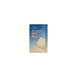 Alvita sterile pure cotton hydrophilic gauze - 50 gauze pads 10 x 10 cm