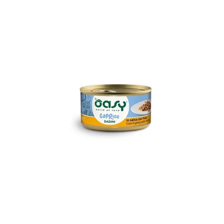 Oasy Caprice cubes in sauce with chicken - complete food for adult cats 85 gr.