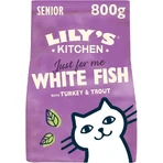 Lily's kitchen Senior kalkoen, witte vis en forel - droogvoer voor senior katten 800 gr.