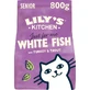 Lily&amp;#039;s kitchen Senior kalkoen, witte vis en forel - droogvoer voor senior katten 800 gr.