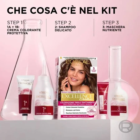 L'oreal paris Excellence creme - triple tratamiento coloración no. 7/1 rubio ceniza