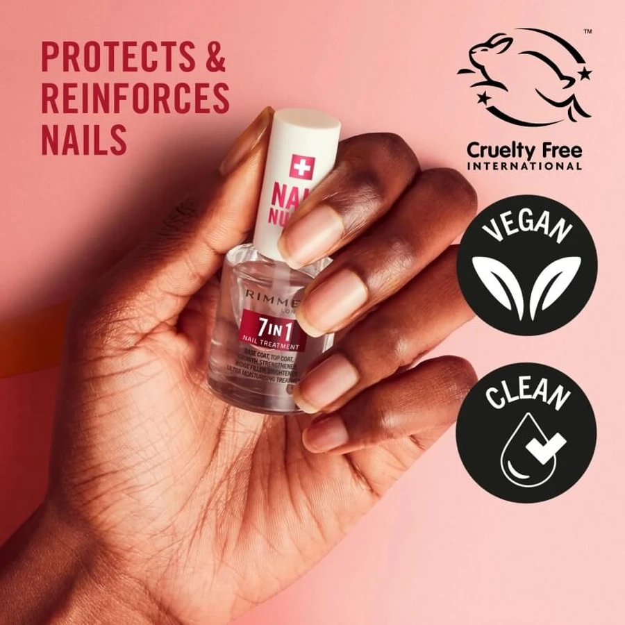 Rimmel nail nurse - traitement des ongles 7 en 1 base et top coat