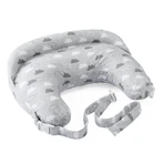 Chicco boppy deluxe wolken - ergonomisch zoogkussen grijs