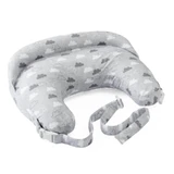 Chicco boppy deluxe clouds - coussin d'allaitement ergonomique gris